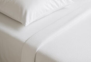 Tebeşir beyazı saten çarşaf ve ince pike: ferah ve aydınlık görünüm