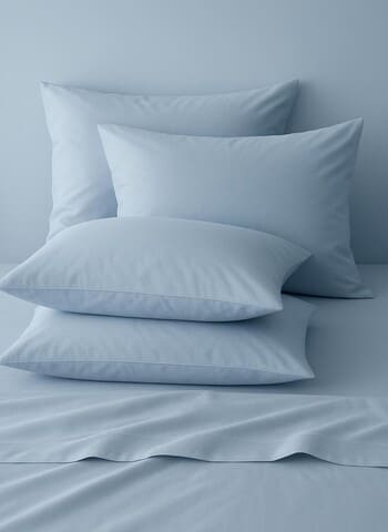 Perkal koleksiyonu: gök tonu, mat ve serin dokunuş