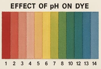 Boya ve pH etkisi: örnek renk şeritleri