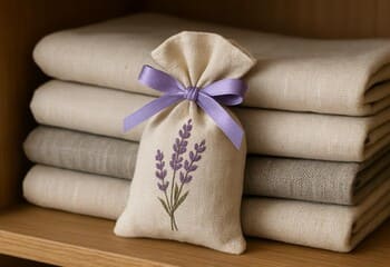 Doğal koku: kurutulmuş lavanta kesesi